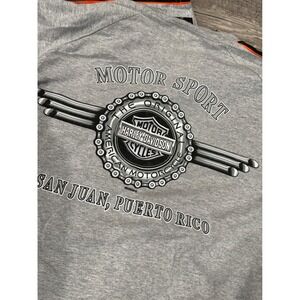 Harley Davidson Motorcycles American Spirit Gray T Shirt Men's 2XL‎